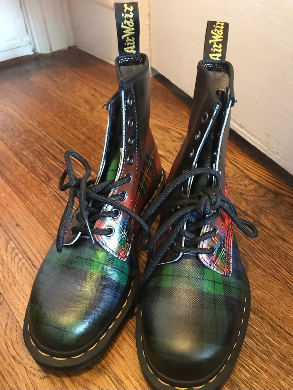 Doc Martens Tartan 1460 Boots / 8 US Ladies, 39 EU - Picture 3 of 11